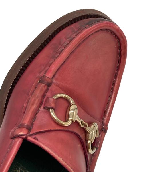 GUCCI（グッチ）GUCCI (グッチ) ホースビット1921ローファー ワインレッド サイズ:SIZE37　1/2の古着・服飾アイテム