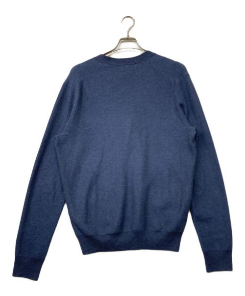 POLO RALPH LAUREN（ポロ・ラルフローレン）POLO RALPH LAUREN (ポロ・ラルフローレン) QRタグポニー刺繍ニットカーディガン ネイビー サイズ:sizeMの古着・服飾アイテム