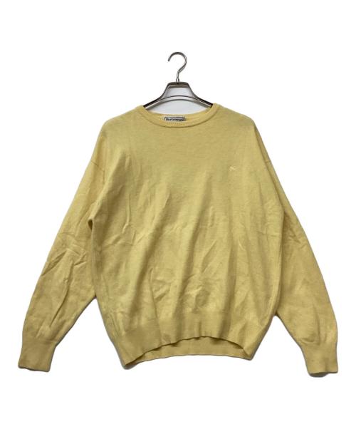 Burberry's（バーバリーズ）Burberry's (バーバリーズ) ホース刺繍アンゴラブレンドラムウールニット イエロー サイズ:-の古着・服飾アイテム