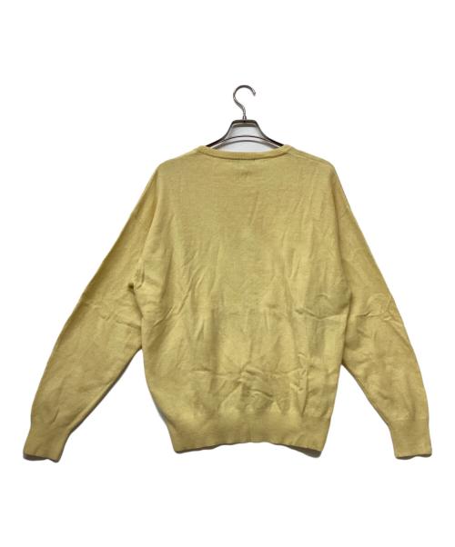 Burberry's（バーバリーズ）Burberry's (バーバリーズ) ホース刺繍アンゴラブレンドラムウールニット イエロー サイズ:-の古着・服飾アイテム