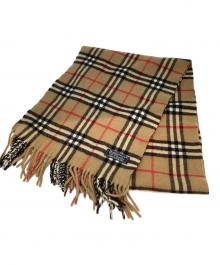 Burberry's（バーバリーズ）の古着「ノバチェックカシミヤストール」｜ベージュ