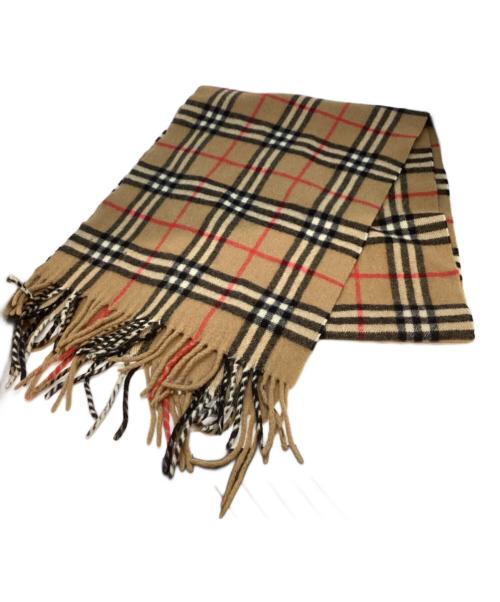Burberry's（バーバリーズ）Burberry's (バーバリーズ) ノバチェックカシミヤストール ベージュの古着・服飾アイテム