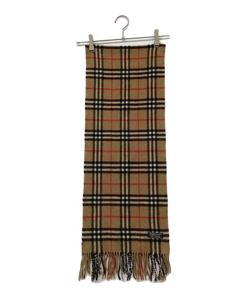 Burberry's（バーバリーズ）Burberry's (バーバリーズ) ノバチェックカシミヤストール ベージュの古着・服飾アイテム