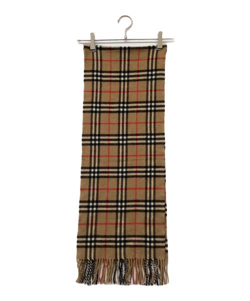 Burberry's（バーバリーズ）Burberry's (バーバリーズ) ノバチェックカシミヤストール ベージュの古着・服飾アイテム