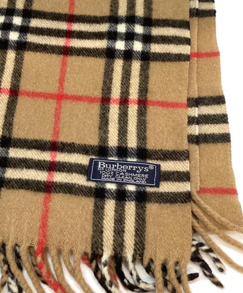 Burberry's（バーバリーズ）Burberry's (バーバリーズ) ノバチェックカシミヤストール ベージュの古着・服飾アイテム