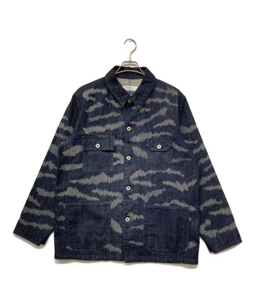 FDMTL（ファンダメンタル）FDMTL (ファンダメンタル) TIGER SASHIKO COVERALL JACKET RINSE（「タイガー・サシコ・カバーオール・ジャケット・リンス） インディゴ サイズ:SIZE XLの古着・服飾アイテム