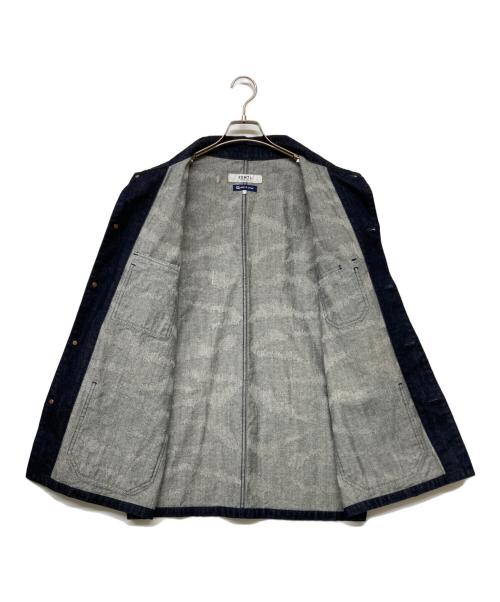 FDMTL（ファンダメンタル）FDMTL (ファンダメンタル) TIGER SASHIKO COVERALL JACKET RINSE（「タイガー・サシコ・カバーオール・ジャケット・リンス） インディゴ サイズ:SIZE XLの古着・服飾アイテム