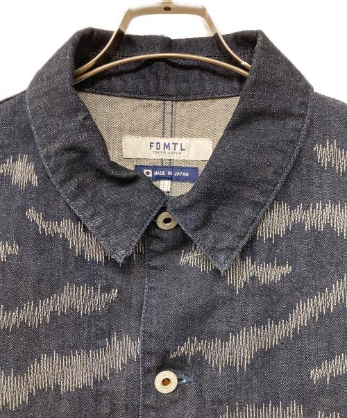 FDMTL（ファンダメンタル）FDMTL (ファンダメンタル) TIGER SASHIKO COVERALL JACKET RINSE（「タイガー・サシコ・カバーオール・ジャケット・リンス） インディゴ サイズ:SIZE XLの古着・服飾アイテム