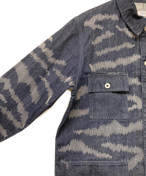 FDMTL（ファンダメンタル）FDMTL (ファンダメンタル) TIGER SASHIKO COVERALL JACKET RINSE（「タイガー・サシコ・カバーオール・ジャケット・リンス） インディゴ サイズ:SIZE XLの古着・服飾アイテム