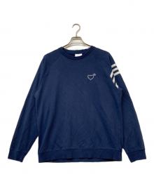 adidas×HUMAN MADE（アディダス×ヒューマンメイド）の古着「Crew Neck Sweatshirt(クルー ネック スウェットシャツ)」｜ネイビー
