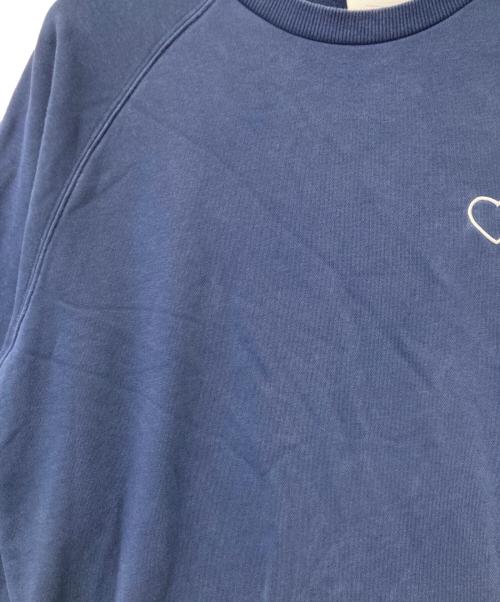 adidas（アディダス）adidas (アディダス) HUMAN MADE (ヒューマンメイド) Crew Neck Sweatshirt(クルー ネック スウェットシャツ) ネイビー サイズ:sizeXLの古着・服飾アイテム