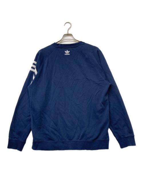 adidas（アディダス）adidas (アディダス) HUMAN MADE (ヒューマンメイド) Crew Neck Sweatshirt(クルー ネック スウェットシャツ) ネイビー サイズ:sizeXLの古着・服飾アイテム