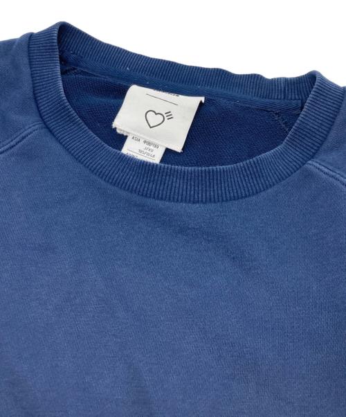 adidas（アディダス）adidas (アディダス) HUMAN MADE (ヒューマンメイド) Crew Neck Sweatshirt(クルー ネック スウェットシャツ) ネイビー サイズ:sizeXLの古着・服飾アイテム