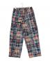 APPLEBUM (アップルバム) Patchwork Madras Wide Pants(パッチワーク マドラス ワイド パンツ) ブルー×レッド サイズ:SIZEL 未使用品：13000円
