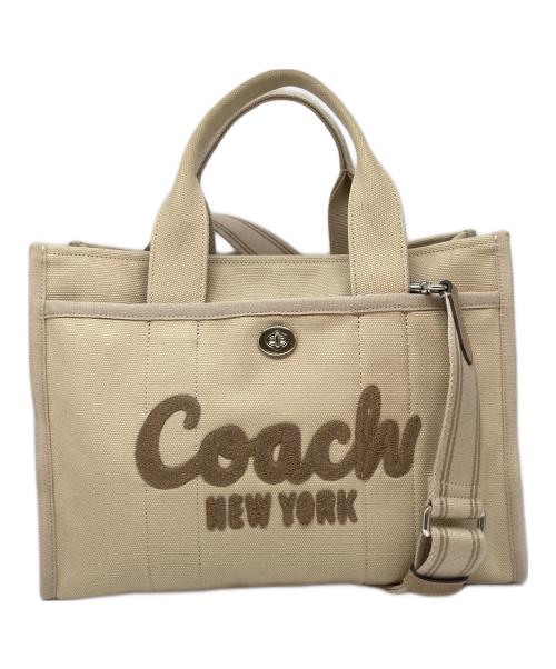 COACH（コーチ）COACH (コーチ) カーゴトート ベージュの古着・服飾アイテム