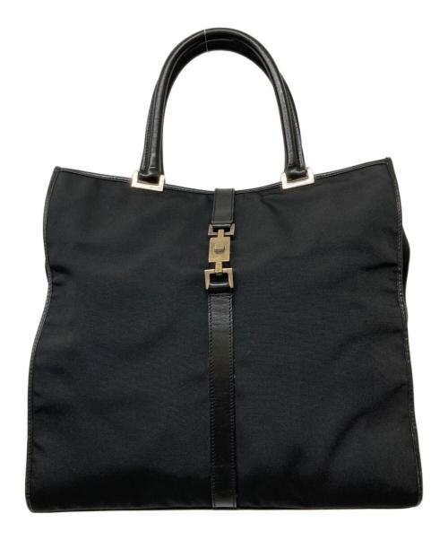 GUCCI（グッチ）GUCCI (グッチ) ジャッキーライン トートバッグ ブラックの古着・服飾アイテム