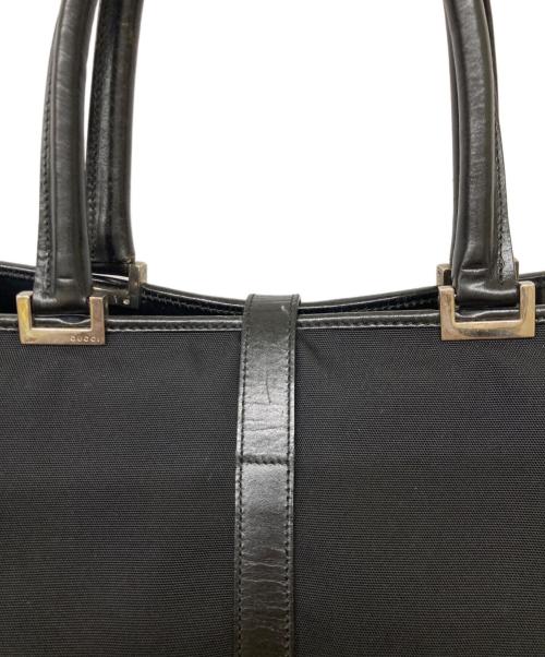 GUCCI（グッチ）GUCCI (グッチ) ジャッキーライン トートバッグ ブラックの古着・服飾アイテム