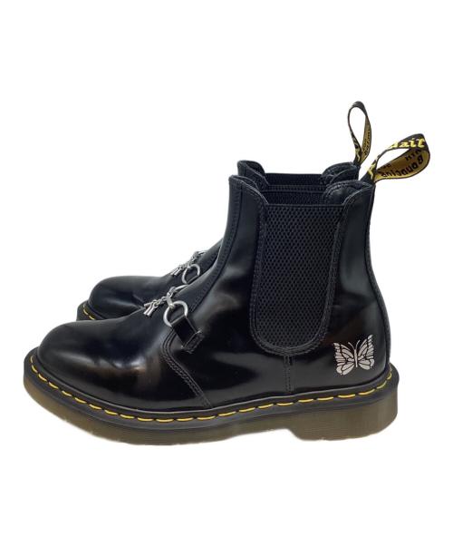 Dr.Martens（ドクターマーチン）Dr.Martens (ドクターマーチン) Needles (ニードルズ) パピヨン Chelsea Boot/パピヨン チェルシーブーツ ブラック サイズ:8の古着・服飾アイテム