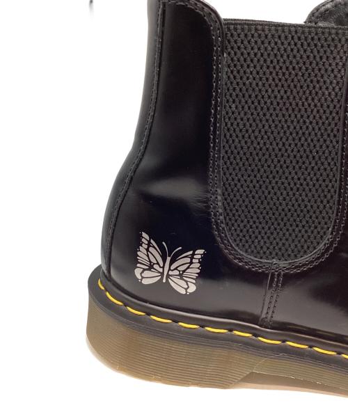 Dr.Martens（ドクターマーチン）Dr.Martens (ドクターマーチン) Needles (ニードルズ) パピヨン Chelsea Boot/パピヨン チェルシーブーツ ブラック サイズ:8の古着・服飾アイテム