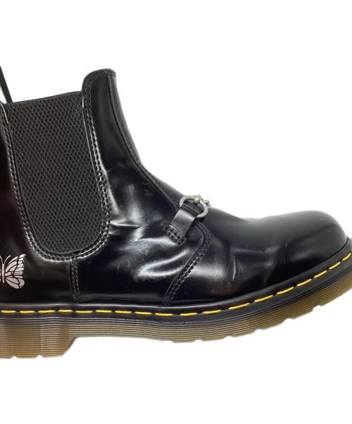 Dr.Martens（ドクターマーチン）Dr.Martens (ドクターマーチン) Needles (ニードルズ) パピヨン Chelsea Boot/パピヨン チェルシーブーツ ブラック サイズ:8の古着・服飾アイテム