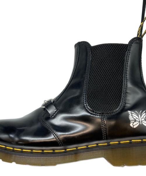 Dr.Martens（ドクターマーチン）Dr.Martens (ドクターマーチン) Needles (ニードルズ) パピヨン Chelsea Boot/パピヨン チェルシーブーツ ブラック サイズ:8の古着・服飾アイテム