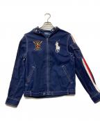 POLO RALPH LAURENポロ・ラルフローレン）の古着「ビッグポニーフーデッドジャケット」｜ネイビー