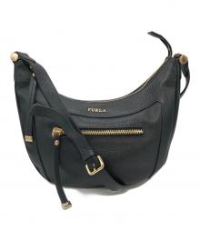 FURLA（フルラ）の古着「シボレザーショルダーバッグ」｜ブラック