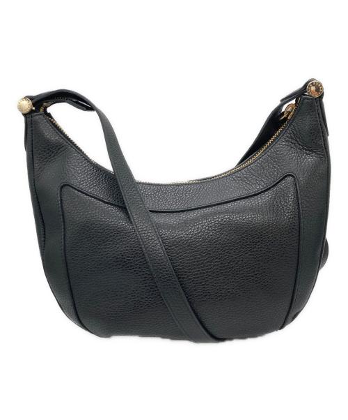 FURLA（フルラ）FURLA (フルラ) シボレザーショルダーバッグ ブラックの古着・服飾アイテム