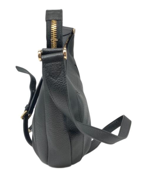 FURLA（フルラ）FURLA (フルラ) シボレザーショルダーバッグ ブラックの古着・服飾アイテム