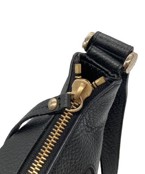 FURLA（フルラ）FURLA (フルラ) シボレザーショルダーバッグ ブラックの古着・服飾アイテム