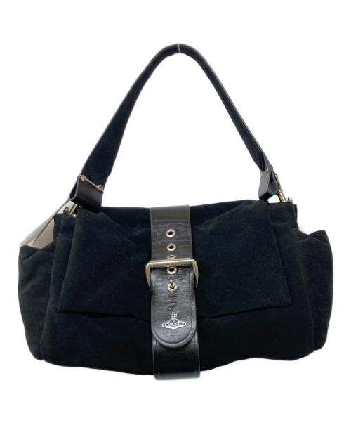 Vivienne Westwood（ヴィヴィアンウエストウッド）Vivienne Westwood (ヴィヴィアンウエストウッド) HAZEL TREASURE XL HANDBAG(ヘーゼル トレジャー エックスエル ハンドバッグ) ブラックの古着・服飾アイテム