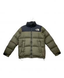 THE NORTH FACE（ザ ノース フェイス）の古着「NUPTSE JACKET NEWTAUPE(ヌプシ ジャケット ニュー トープ)」｜オリーブ×ブラック