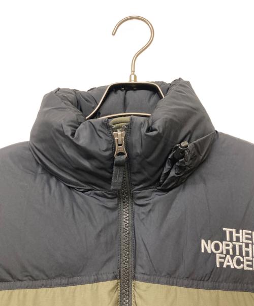 THE NORTH FACE（ザ ノース フェイス）THE NORTH FACE (ザ ノース フェイス) NUPTSE JACKET NEWTAUPE(ヌプシ ジャケット ニュー トープ) オリーブ×ブラック サイズ:sizeSの古着・服飾アイテム
