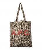 A.P.C.アーペーセー）の古着「レオパード柄トートバッグ」｜ベージュ