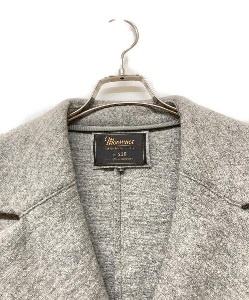 23区（ニジュウサンク）23区 (ニジュウサンク) Moessmer MILLED JERSEY ウールコート グレー サイズ:sizeMの古着・服飾アイテム
