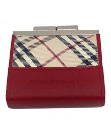 BURBERRY（バーバリー）の古着「ノバチェックコインケース」｜ベージュ×ブラック