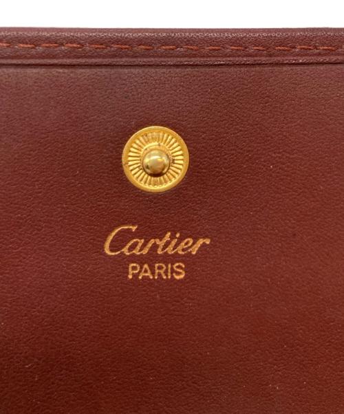 Cartier（カルティエ）Cartier (カルティエ) マストドゥカルティ エコインケース ボルドーの古着・服飾アイテム