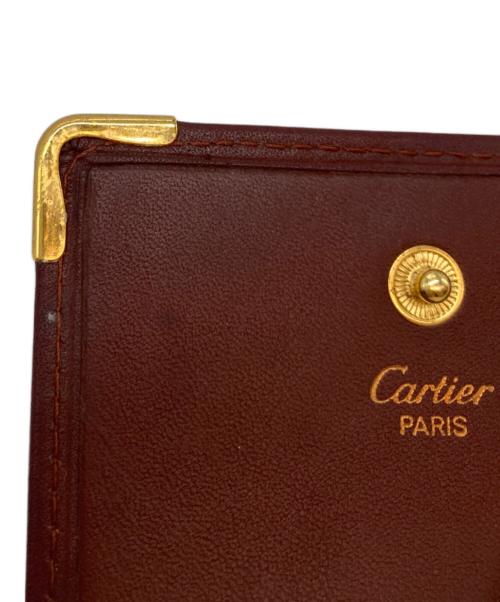 Cartier（カルティエ）Cartier (カルティエ) マストドゥカルティ エコインケース ボルドーの古着・服飾アイテム
