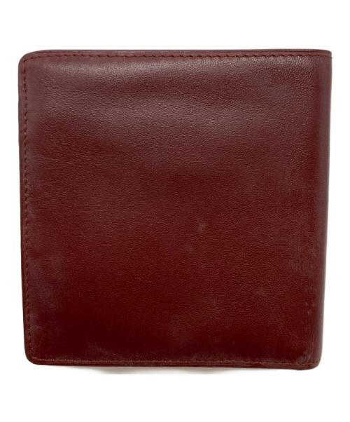 Cartier（カルティエ）Cartier (カルティエ) マストドゥカルティエ 2つ折り財布 ボルドーの古着・服飾アイテム