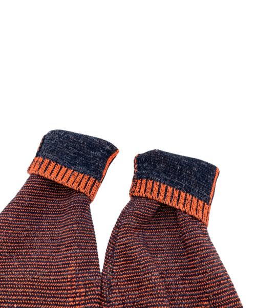Seagreen（シーグリーン）Seagreen (シーグリーン) ネイティブ刺繍リネンブレンドロングカーディガン オレンジ サイズ:不明の古着・服飾アイテム