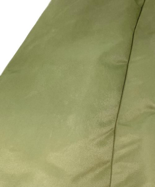MACPHEE（マカフィー）MACPHEE (マカフィー) ナイロンフリース リバーシブルノーカラーコート オリーブ×ホワイト サイズ:sizeSの古着・服飾アイテム