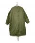 MACPHEE (マカフィー) ナイロンフリース リバーシブルノーカラーコート オリーブ×ホワイト サイズ:sizeS：6000円