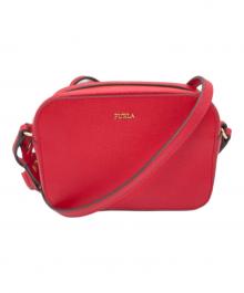 FURLA（フルラ）の古着「レザークロスボディポシェットタッセル」｜レッド