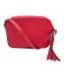 FURLA (フルラ) レザークロスボディポシェットタッセル レッド：4000円