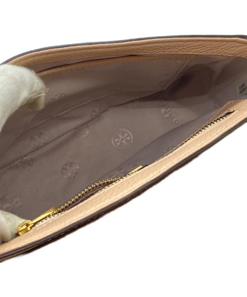 TORY BURCH（トリーバーチ）TORY BURCH (トリーバーチ) Britten ペブルレザーチェーンショルダーフラップバッグ ライトピンクの古着・服飾アイテム