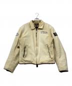 VANSONバンソン）の古着「ライナー付きライディングジャケット」｜ベージュ