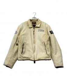 VANSON（バンソン）の古着「ライナー付きライディングジャケット」｜ベージュ