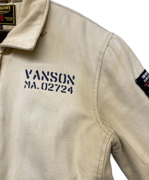 VANSON（バンソン）VANSON (バンソン) ライナー付きライディングジャケット ベージュ サイズ:sizeXLの古着・服飾アイテム