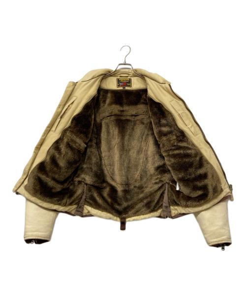 VANSON（バンソン）VANSON (バンソン) ライナー付きライディングジャケット ベージュ サイズ:sizeXLの古着・服飾アイテム