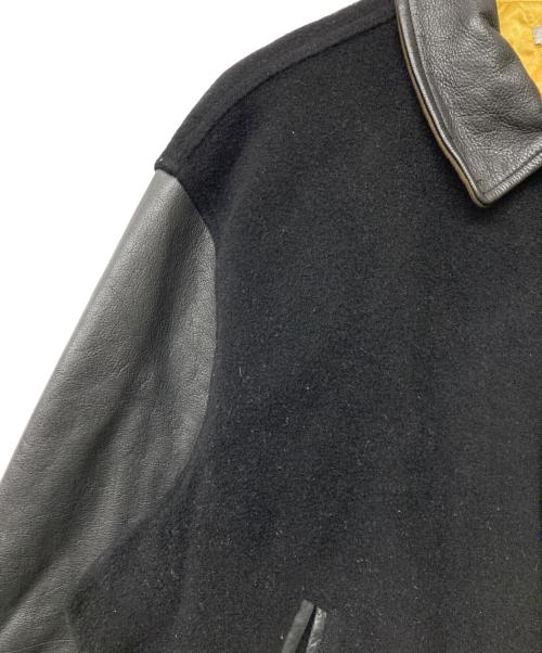 MAC HOPE（マックホープ）MAC HOPE (マックホープ) ROYAL PROFILE袖レザー切替スタジャン ブラック サイズ:SIZELの古着・服飾アイテム